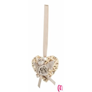 Accessorio decorativo cuore in bamboo con rose stock/CB71707 a partire da 2,10 € 