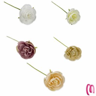 Fiore per bomboniere rosa aperta pz 12 BRFB4866 a partire da 4,92 € 