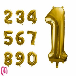 Palloncini Foil alluminio Numeri colore Oro FB10M a partire da 0,99 € 