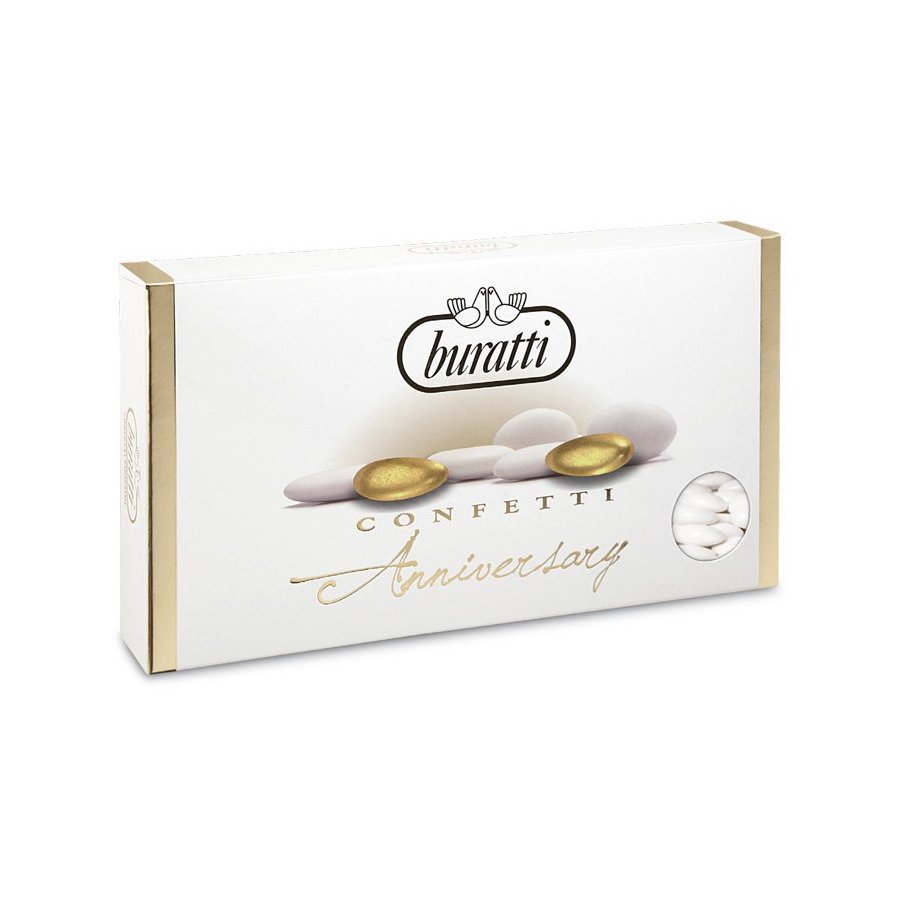 Confetti buratti bianchi mandorle e cioccolato, gusto amarena 1 kg. a soli  12,72 € su Bomboniere Portaconfetti, buratti confetti 